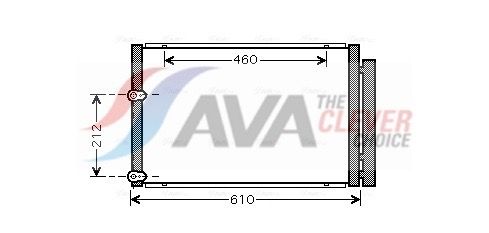 Kondensator, Klimaanlage AVA QUALITY COOLING TO5429D