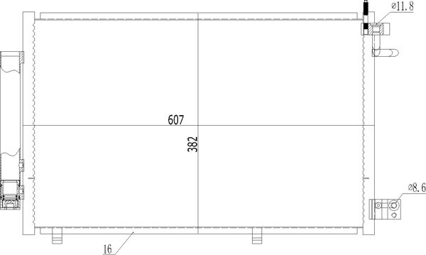 Kondensator, Klimaanlage HART 612 176