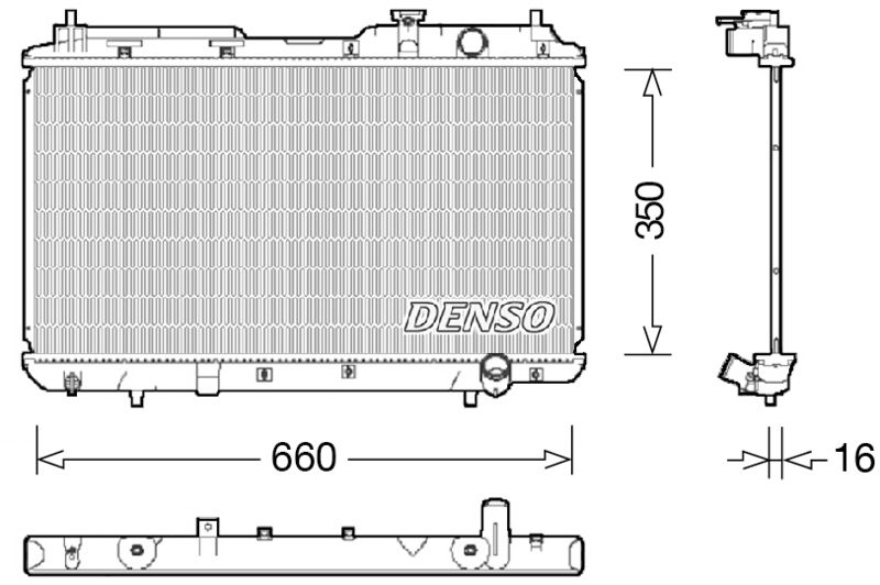 Kühler, Motorkühlung DENSO DRM40034