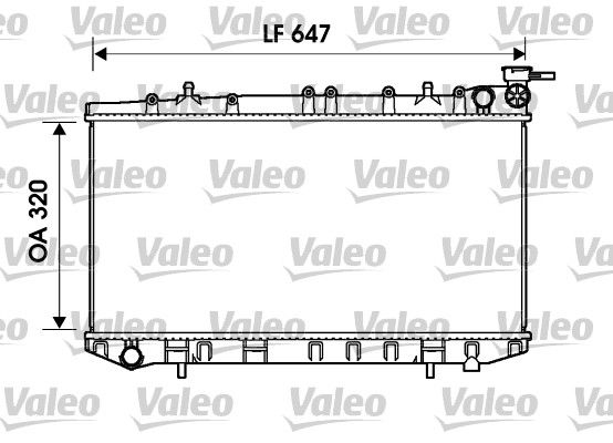 Kühler, Motorkühlung VALEO 734155