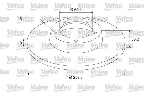 Bremsscheibe VALEO 675414