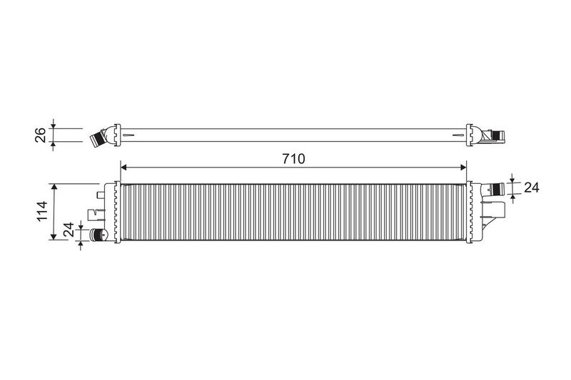 Kühler, Motorkühlung VALEO 701289