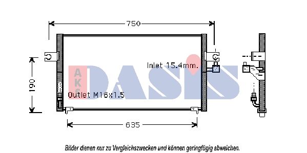 Kondensator, Klimaanlage AKS DASIS 072010N