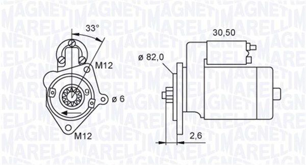 Starter MAGNETI MARELLI 063721392010