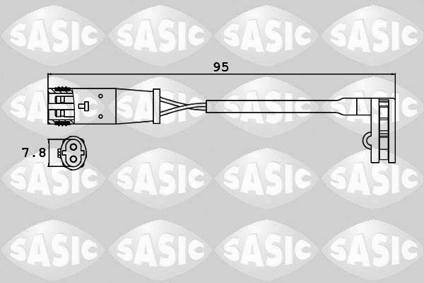 Warnkontakt, Bremsbelagverschleiß SASIC 6236008
