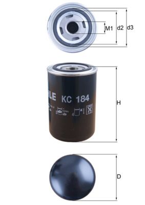 Kraftstofffilter MAHLE KC184