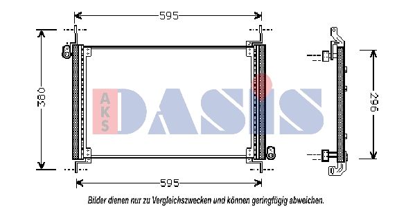 Kondensator, Klimaanlage AKS DASIS 082380N