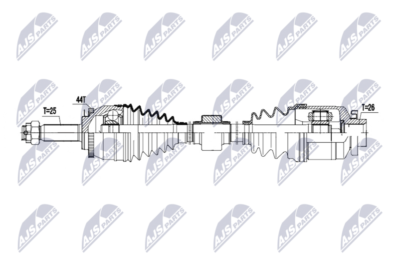 Antriebswelle (Gelenkwelle) NTY NPW-HY-647