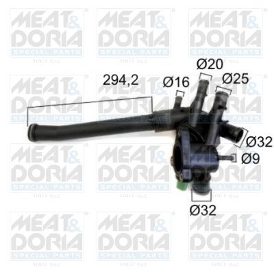 Thermostat, Kühlmittel MEAT & DORIA 92802