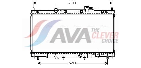 Kühler, Motorkühlung AVA QUALITY COOLING HD2162
