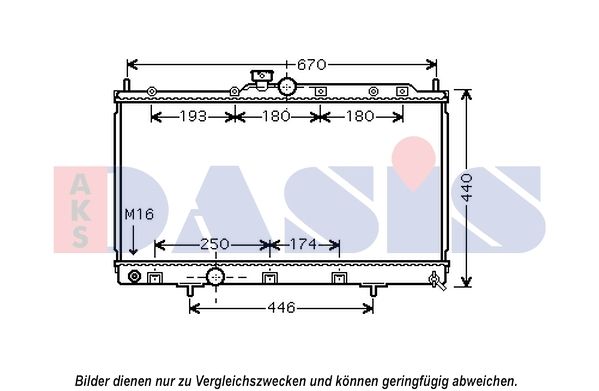 Kühler, Motorkühlung AKS DASIS 140106N