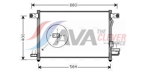 Kondensator, Klimaanlage AVA QUALITY COOLING DW5061D