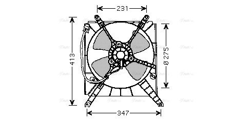 Lüfter, Motorkühlung AVA QUALITY COOLING sz7502