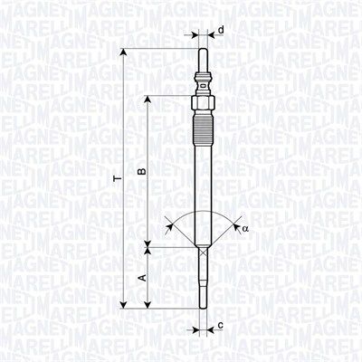 Glühkerze MAGNETI MARELLI 062900140304