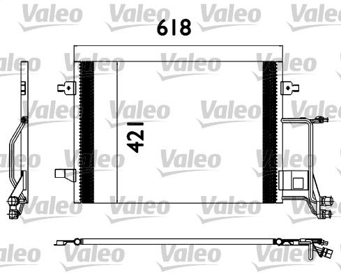 Kondensator, Klimaanlage VALEO 817666
