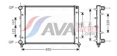 Kühler, Motorkühlung AVA QUALITY COOLING ALA2078
