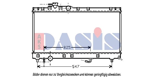 Kühler, Motorkühlung AKS DASIS 210139N