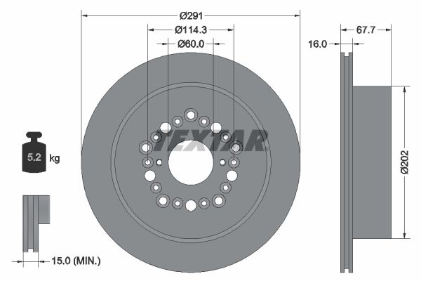 Bremsscheibe TEXTAR 92179403