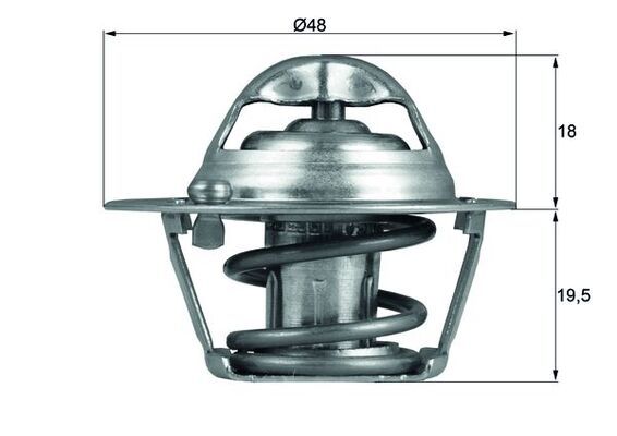 Thermostat, Kühlmittel MAHLE TX12174D