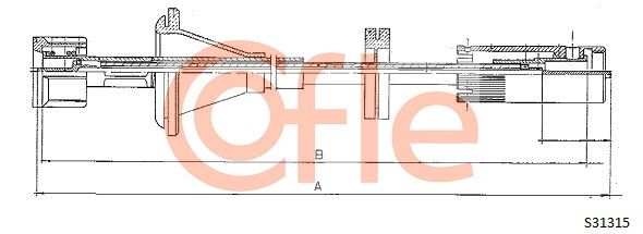 Tachowelle COFLE S31315