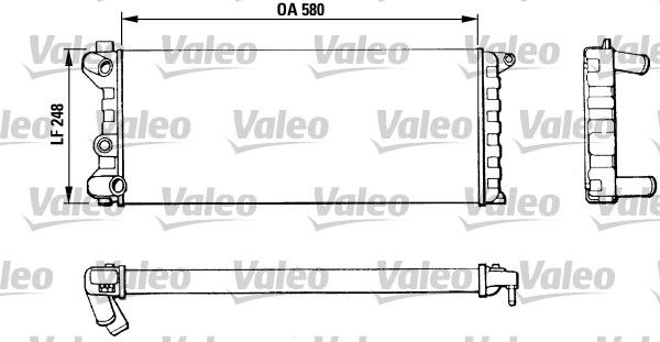 Kühler, Motorkühlung VALEO 811392
