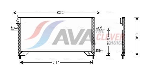 Kondensator, Klimaanlage AVA QUALITY COOLING DN5204