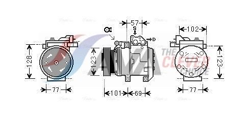 Kompressor, Klimaanlage AVA QUALITY COOLING KAK146