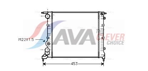 Kühler, Motorkühlung AVA QUALITY COOLING RT2121