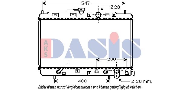 Kühler, Motorkühlung AKS DASIS 100018N