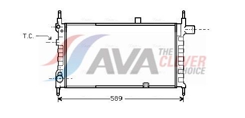 Kühler, Motorkühlung AVA QUALITY COOLING OL2063