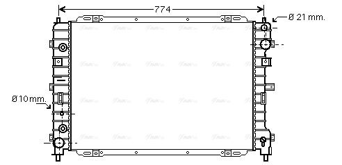 Kühler, Motorkühlung AVA QUALITY COOLING fd2346