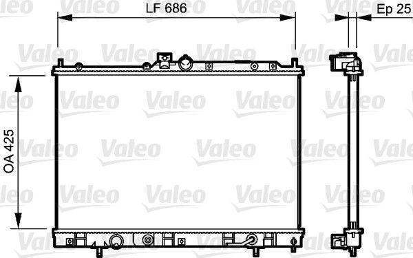 Kühler, Motorkühlung VALEO 735202