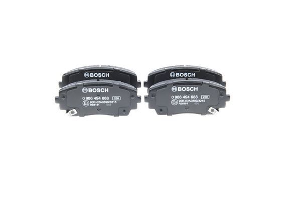 Bremsbelagsatz, Scheibenbremse BOSCH 0986494688