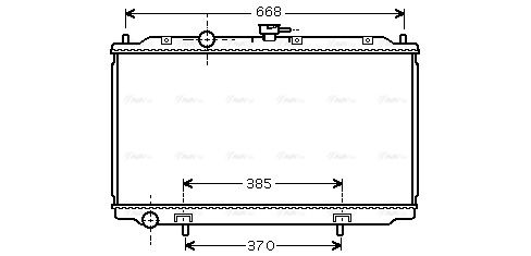 Kühler, Motorkühlung AVA QUALITY COOLING dn2224