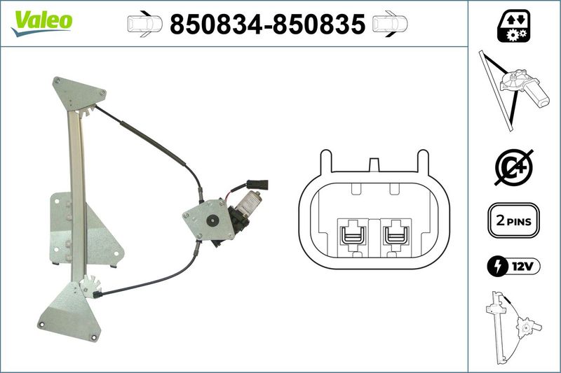 Fensterheber VALEO 850834