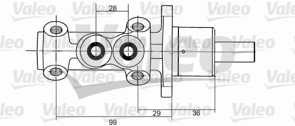 Hauptbremszylinder VALEO 350824