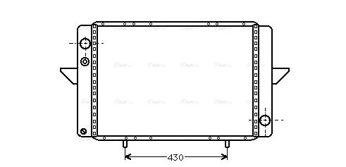 Kühler, Motorkühlung AVA QUALITY COOLING rt2107