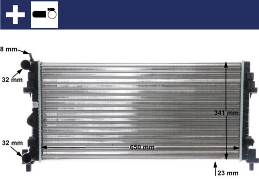Kühler, Motorkühlung MAHLE CR1096000S