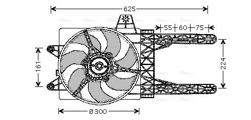 Lüfter, Motorkühlung AVA QUALITY COOLING ft7285