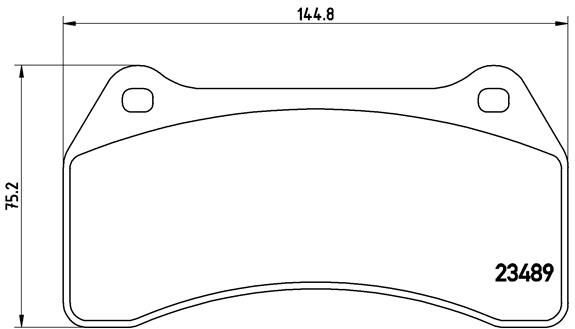 Bremsbelagsatz, Scheibenbremse BREMBO P 36 014