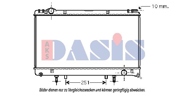 Kühler, Motorkühlung AKS DASIS 210109N