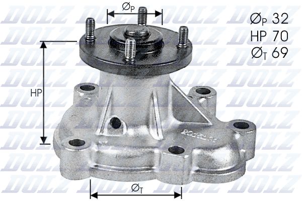Wasserpumpe, Motorkühlung DOLZ o131