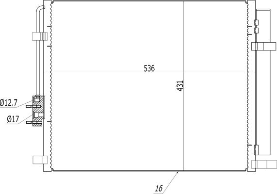 Kondensator, Klimaanlage HART 621 614