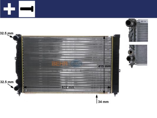 Kühler, Motorkühlung MAHLE CR647000S