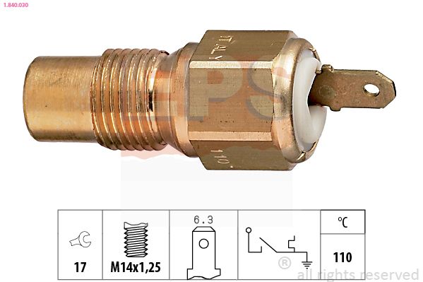 Temperaturschalter, Kühlmittelwarnlampe EPS 1.840.030