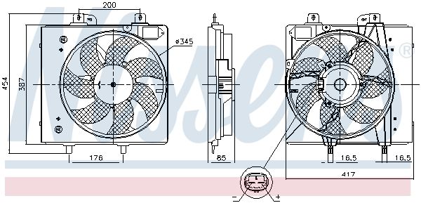 Kühlerlüfter NISSENS 850087
