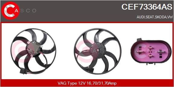 Kühlerlüfter Casco CEF73364AS