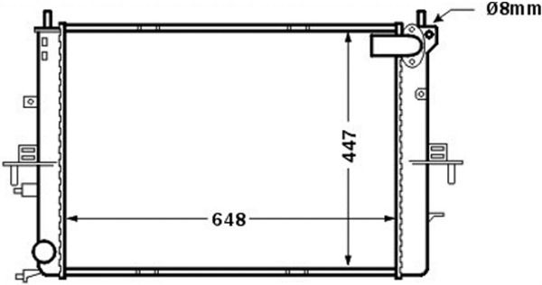 Kühler, Motorkühlung MAHLE CR1510000S