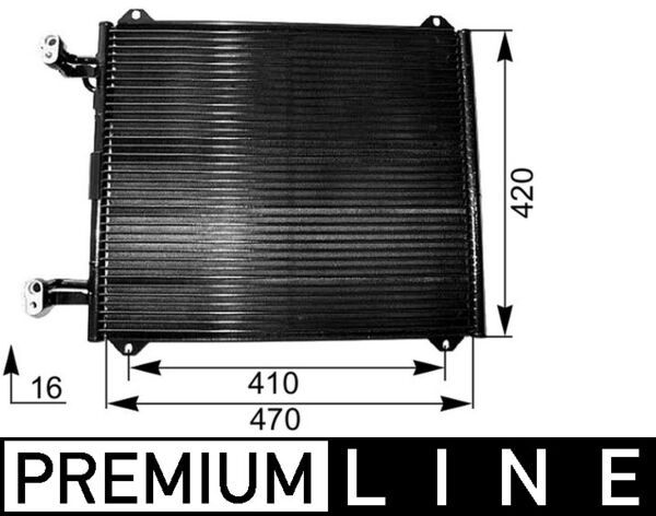 Kondensator, Klimaanlage MAHLE AC251000P