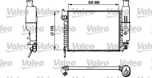 Kühler, Motorkühlung VALEO 810915